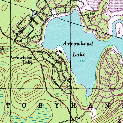 Arrowhead Lake Pa Map Arrowhead Lake, Pa