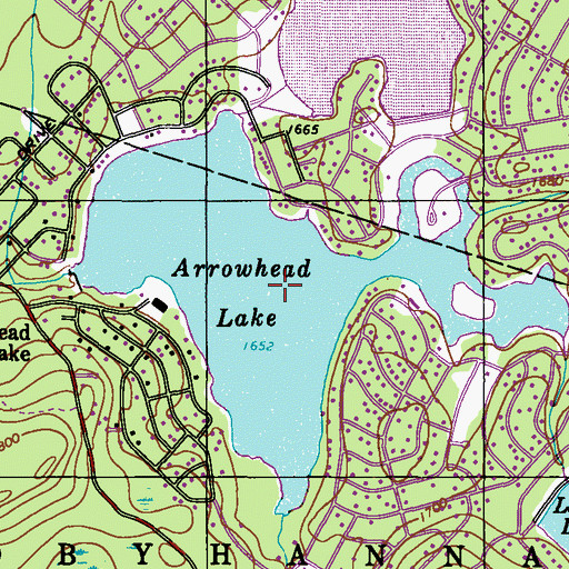 Arrowhead Lake Pa Map Arrowhead Lake, Pa