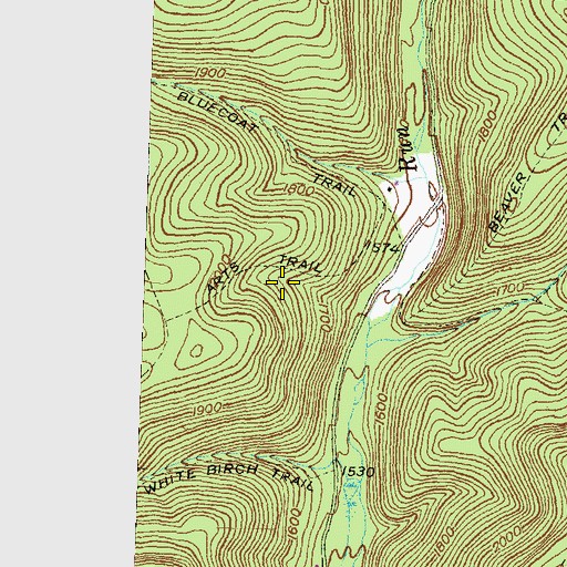 Topographic Map of Arts Trail, PA