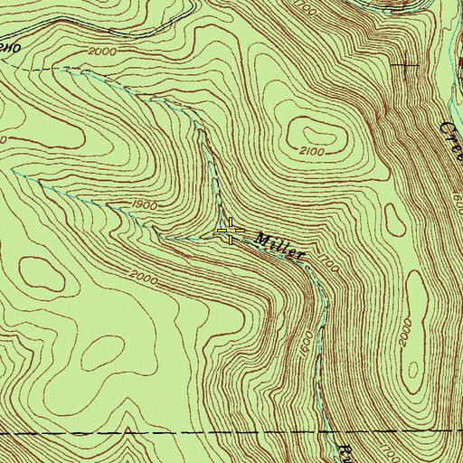 Topographic Map of Bohunk Trail, PA
