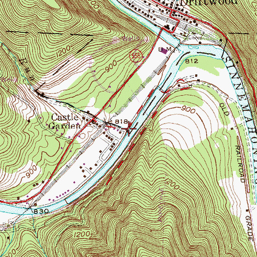 Topographic Map of Boyer Run, PA