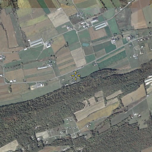 Aerial/Satellite Image of Shelleys Cemetery, PA