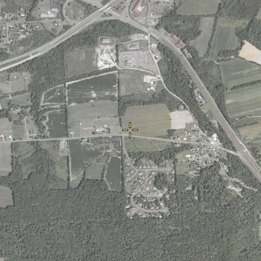 Aerial/Satellite Image of Brights Cemetery, PA