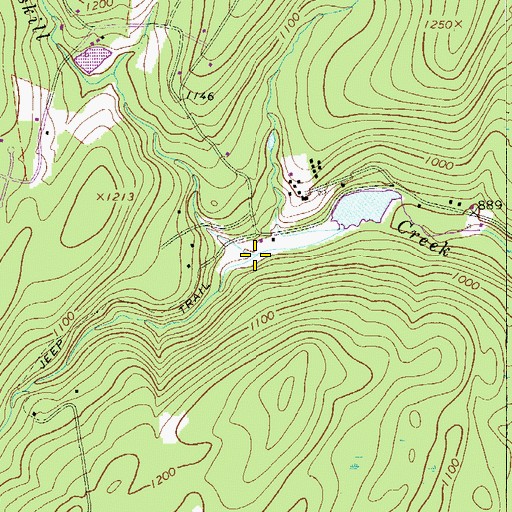Topographic Map of Dwarfs Kill, PA