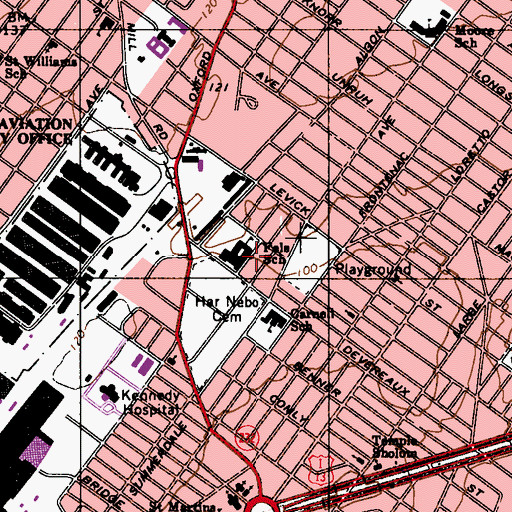 Topographic Map of Fels School, PA