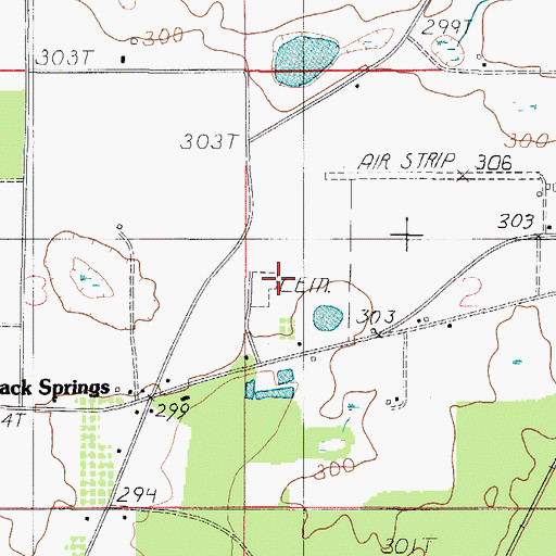 Topographic Map of Driskell Cemetery, AL
