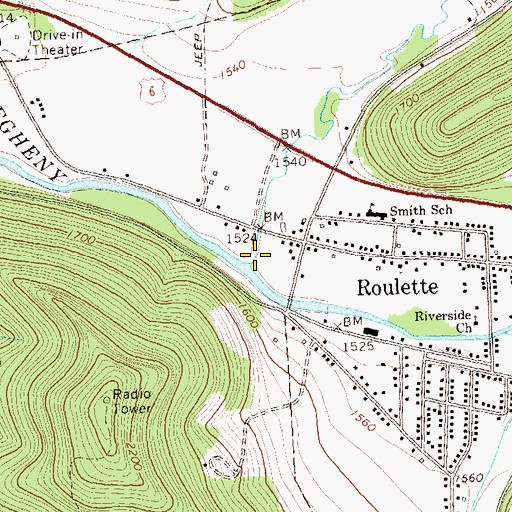 Topographic Map of Fishing Creek, PA