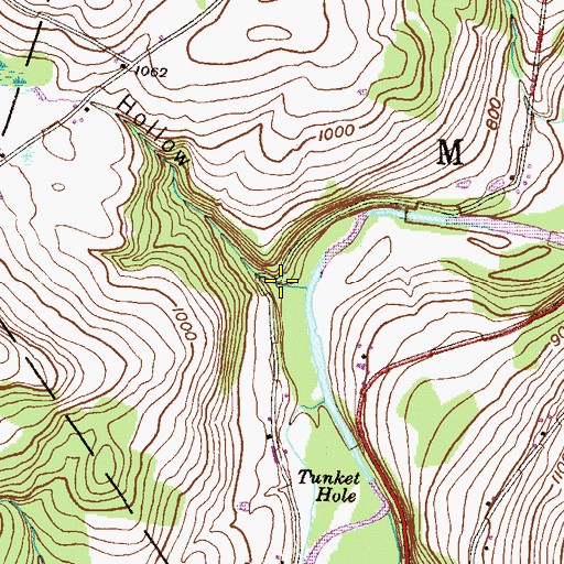 Topographic Map of Fox Hollow, PA