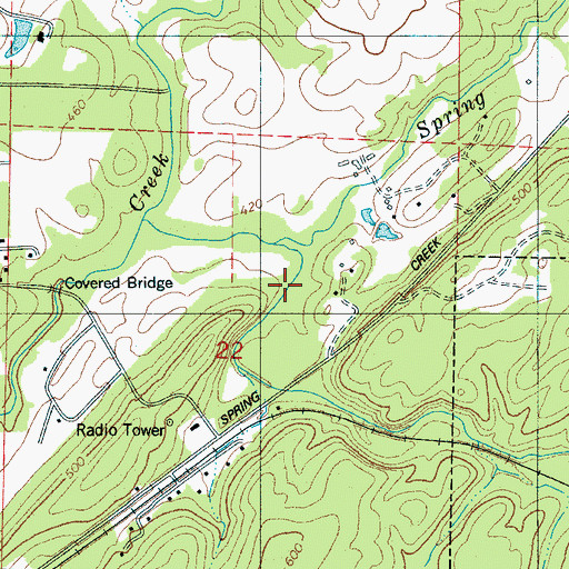 Topographic Map of Dry Valley, AL