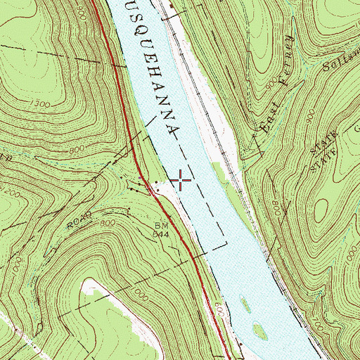 Topographic Map of Holland Run, PA
