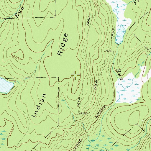 Topographic Map of Indian Ridge, PA