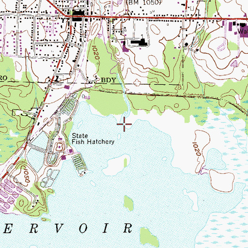 Topographic Map of Linesville Creek, PA