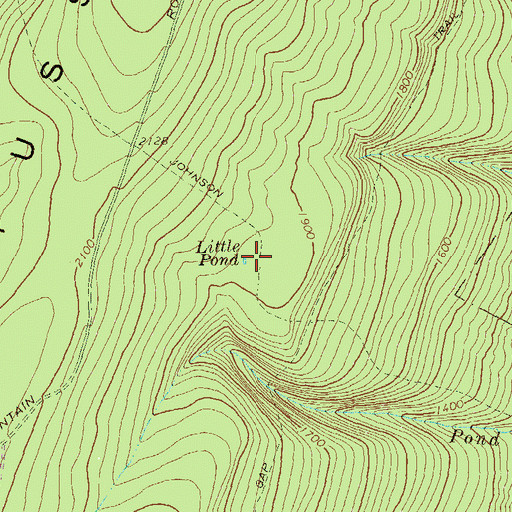 Topographic Map of Little Pond, PA