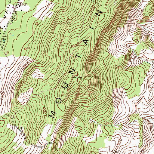 Topographic Map of Martin Mountain, PA