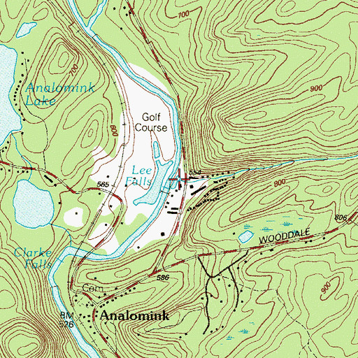 Topographic Map of Michael Creek, PA