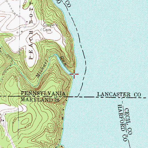 Topographic Map of Michael Run, PA