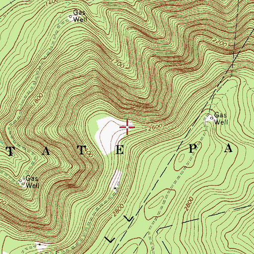 Topographic Map of Ohiopyle State Park, PA
