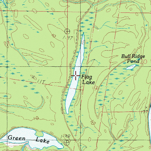 Topographic Map of Flag Lake, AL