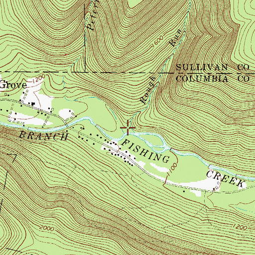 Topographic Map of Peterman Run, PA