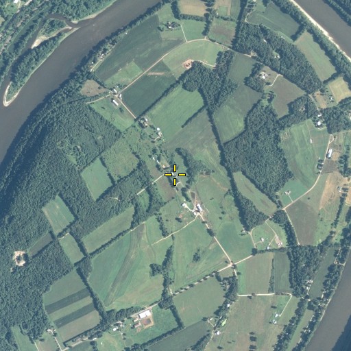 Aerial/Satellite Image of Quicks Bend, PA
