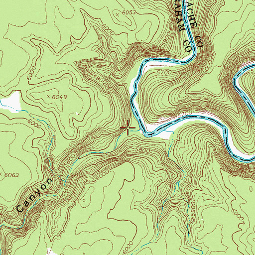 Topographic Map of Stove Canyon, AZ