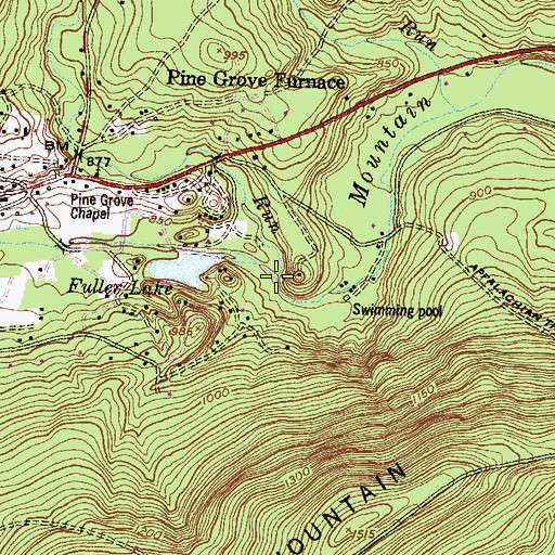Topographic Map of Toms Run, PA