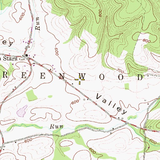 Topographic Map of Turkey Valley, PA