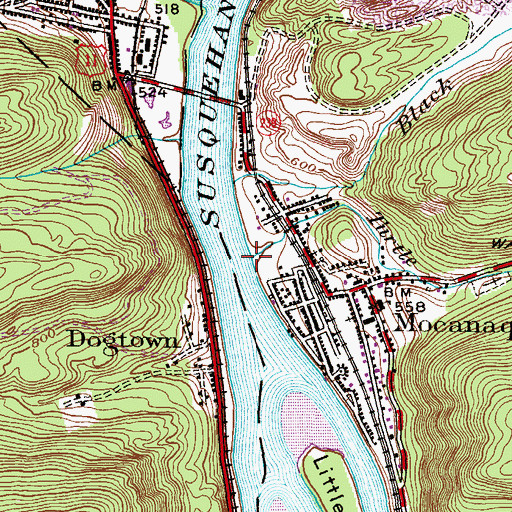 Topographic Map of Turtle Creek, PA
