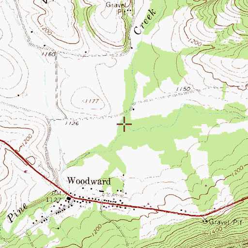 Topographic Map of Voneida Run, PA