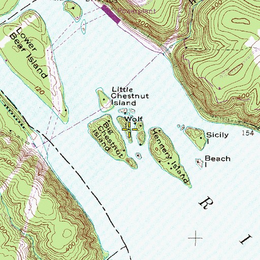 Topographic Map of Wolf, PA