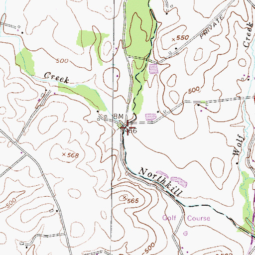 Topographic Map of Mollhead Creek, PA