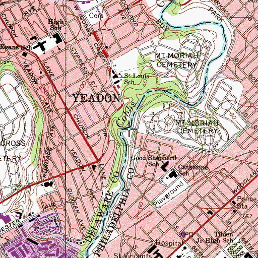 Topographic Map of Girard Helistop, PA