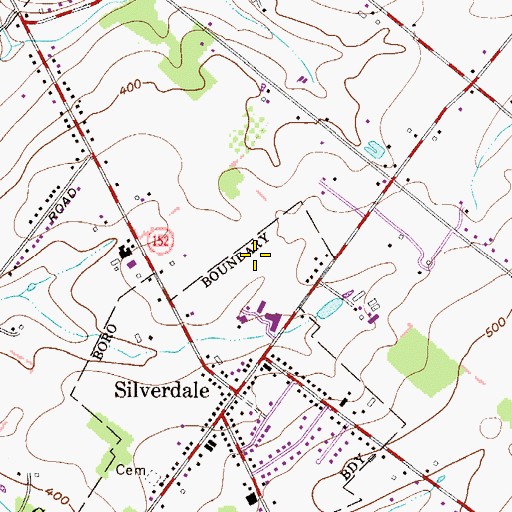 Topographic Map of I G Rosenberger Inc Airport (historical), PA