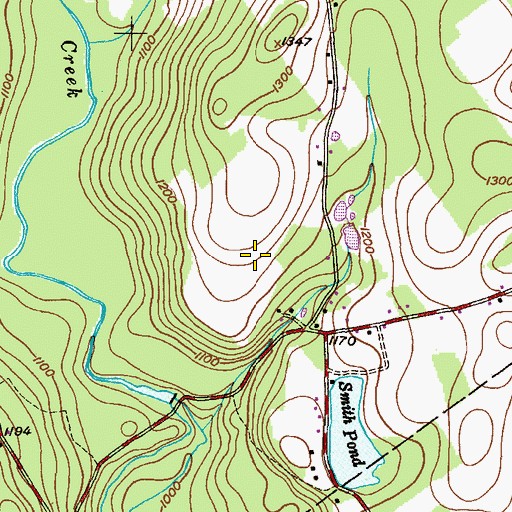 Topographic Map of Countryside Airport (historical), PA