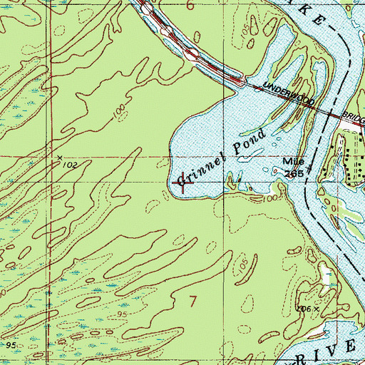 Topographic Map of Grinnel Pond, AL