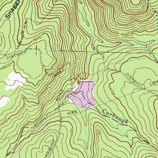 Topographic Map of Carbaugh Run Dam, PA