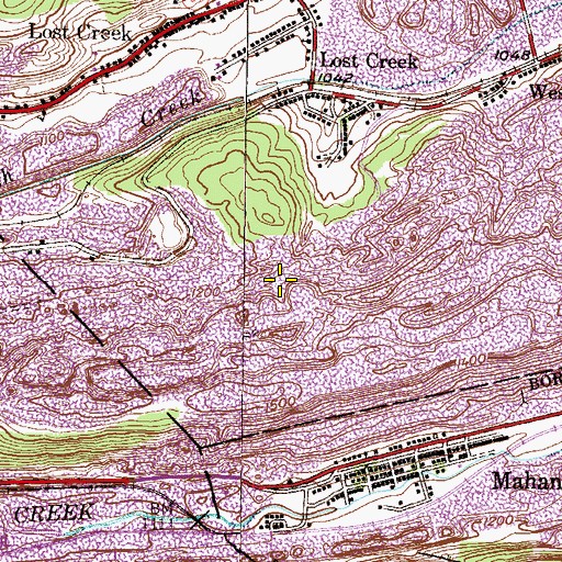 Topographic Map of Mountain Shadow Lake Dam, PA