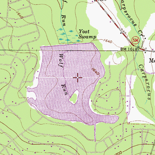 Topographic Map of Towamensing Trails Dam, PA