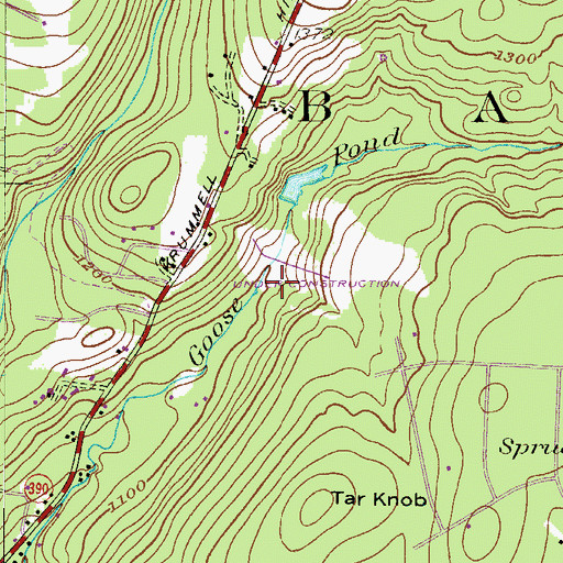 Topographic Map of Pa-464 Reservoir, PA