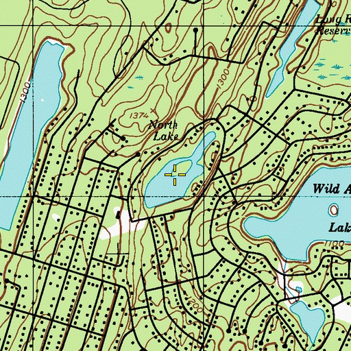 Topographic Map of North Lake, PA
