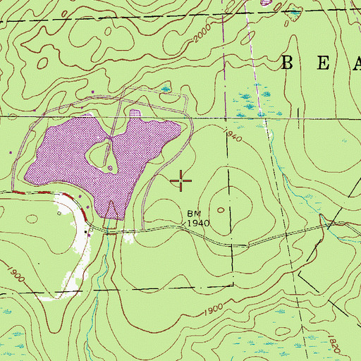 Topographic Map of Lake Aleeda Dam, PA