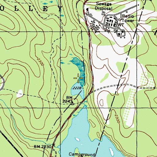 Topographic Map of Lake Jean, PA