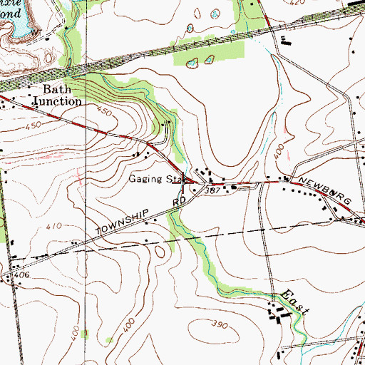 Topographic Map of New Centerville, PA