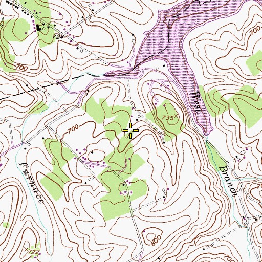 Topographic Map of Codorus State Park, PA