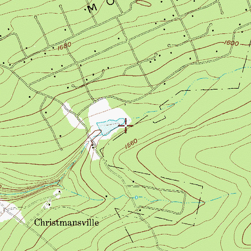 Topographic Map of Carbon County Farm, PA