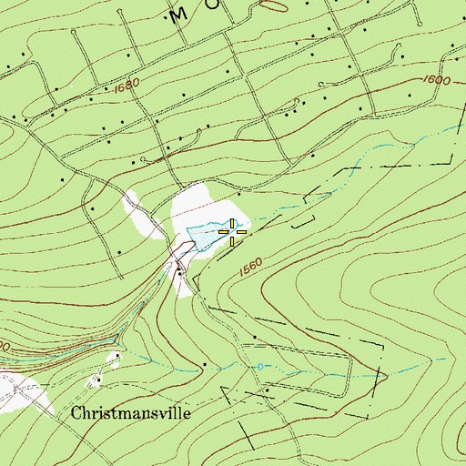 Topographic Map of Carbon County Farm, PA