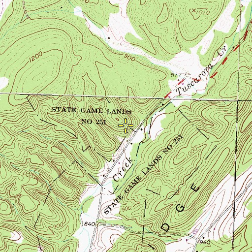 Topographic Map of Union School, PA