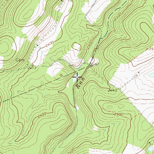 Topographic Map of Siebert Lake, PA