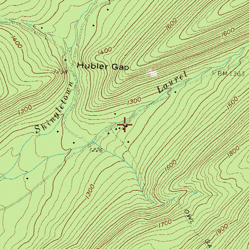 Topographic Map of Owl Gap CCC Camp, PA