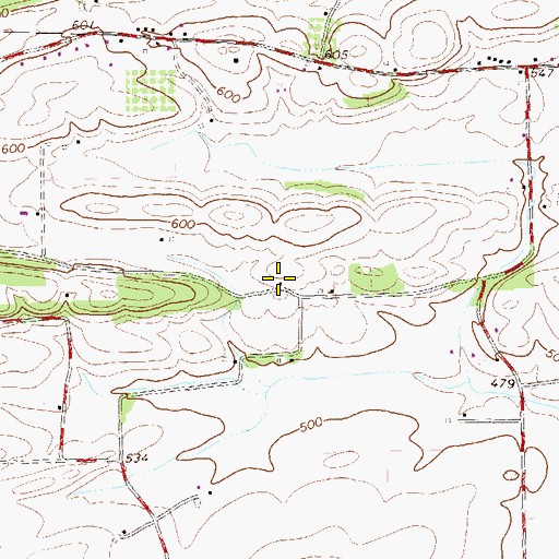 Topographic Map of Moore School, PA